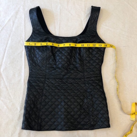Bailey44 black tank with faux leather size small - Picture 9 of 13
